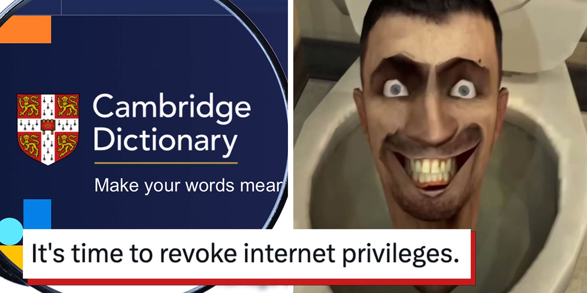 "Humanity is doomed": Cambridge Dictionary adds 6,000 new words including "skibidi," and the takes are unhinged