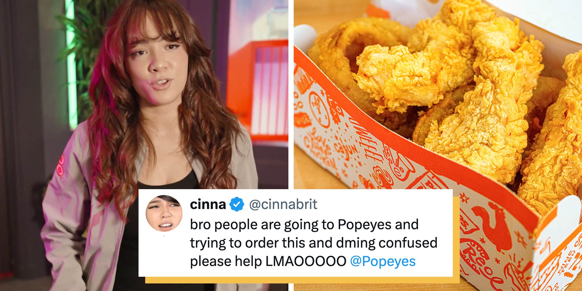 "I feel so bad": Popeyes launches confusing collaboration with Twitch streamers. After people try to order it, Cinna takes to social media to clarify