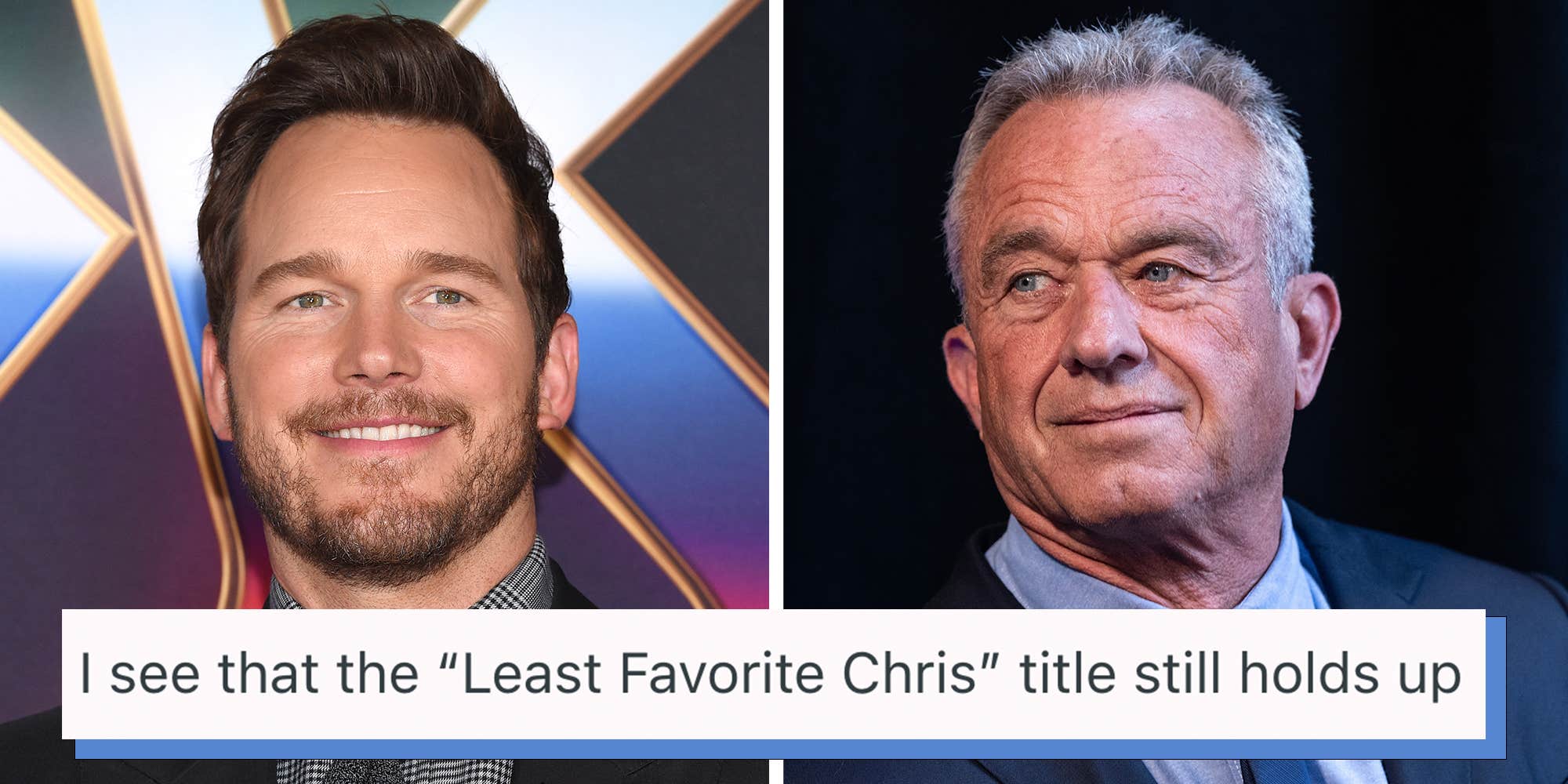 "I think he's funny...I love him": Chris Pratt defends "great" RFK Jr. during podcast. Fans are pissed