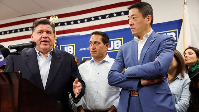 Illinois Gov. JB Pritzker rallies with Texas Democrats, calls Trump a ‘cheater’