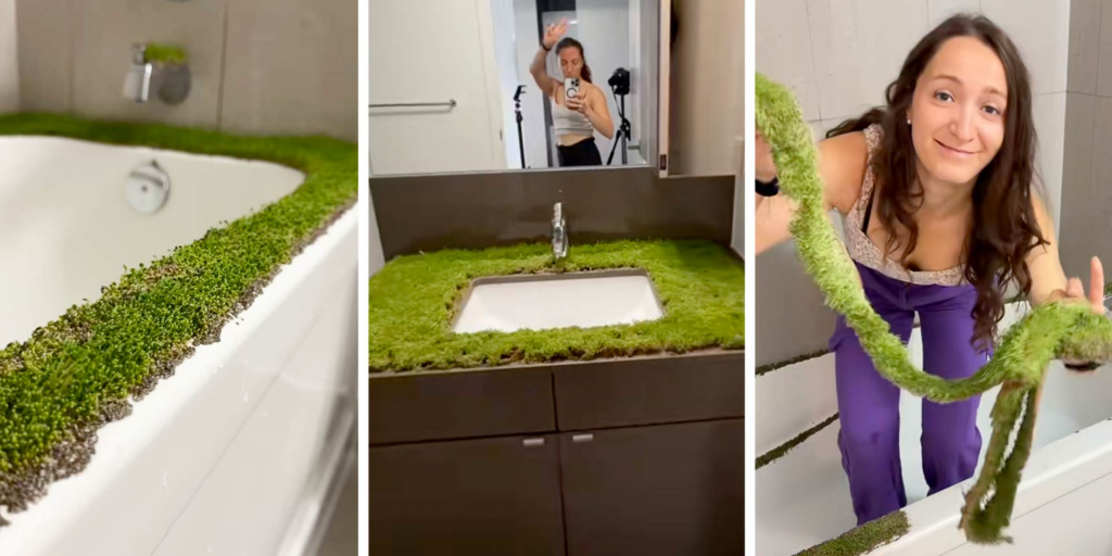 I’m genuinely shocked": Woman DIYs her bathroom into a "chia spa