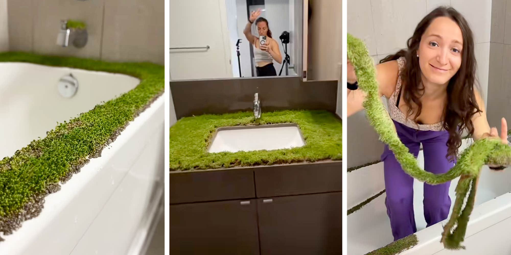 I’m genuinely shocked": Woman DIYs her bathroom into a "chia spa