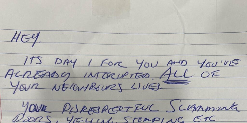 "Install a Ring cam ASAP": New renters stunned by threatening letter taped to their door hours after moving in