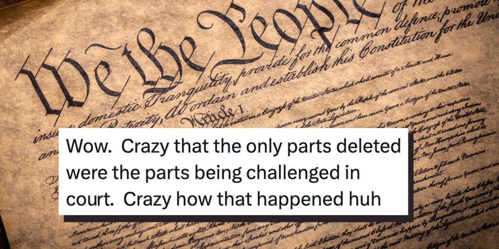 "Just seeing if we were paying attention?": Habeas corpus was quietly deleted from the Constitution on Congress's website