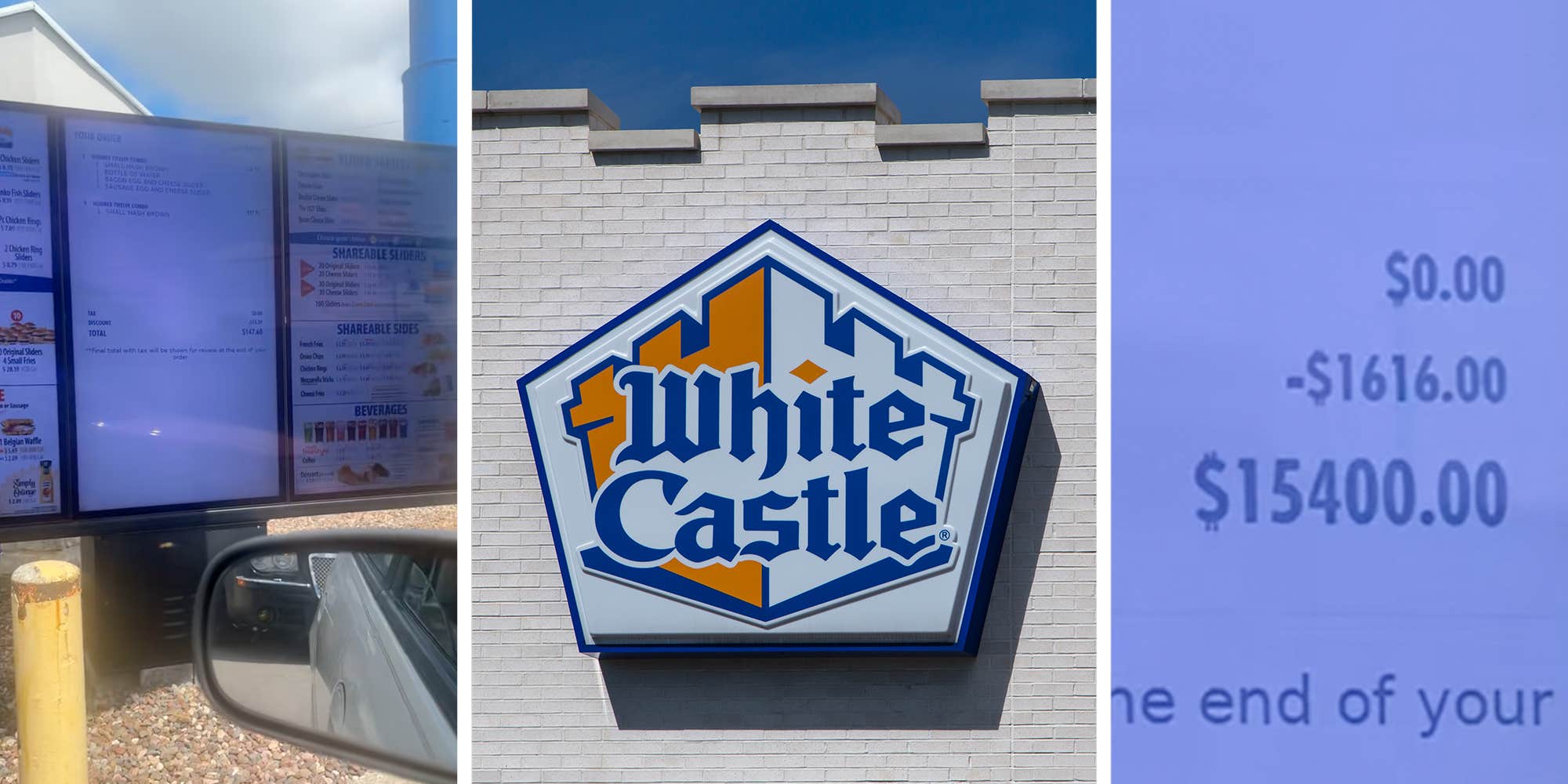 "Killing the planet for this": White Castle drive-thru AI tries to charge customer $15,400 for burgers