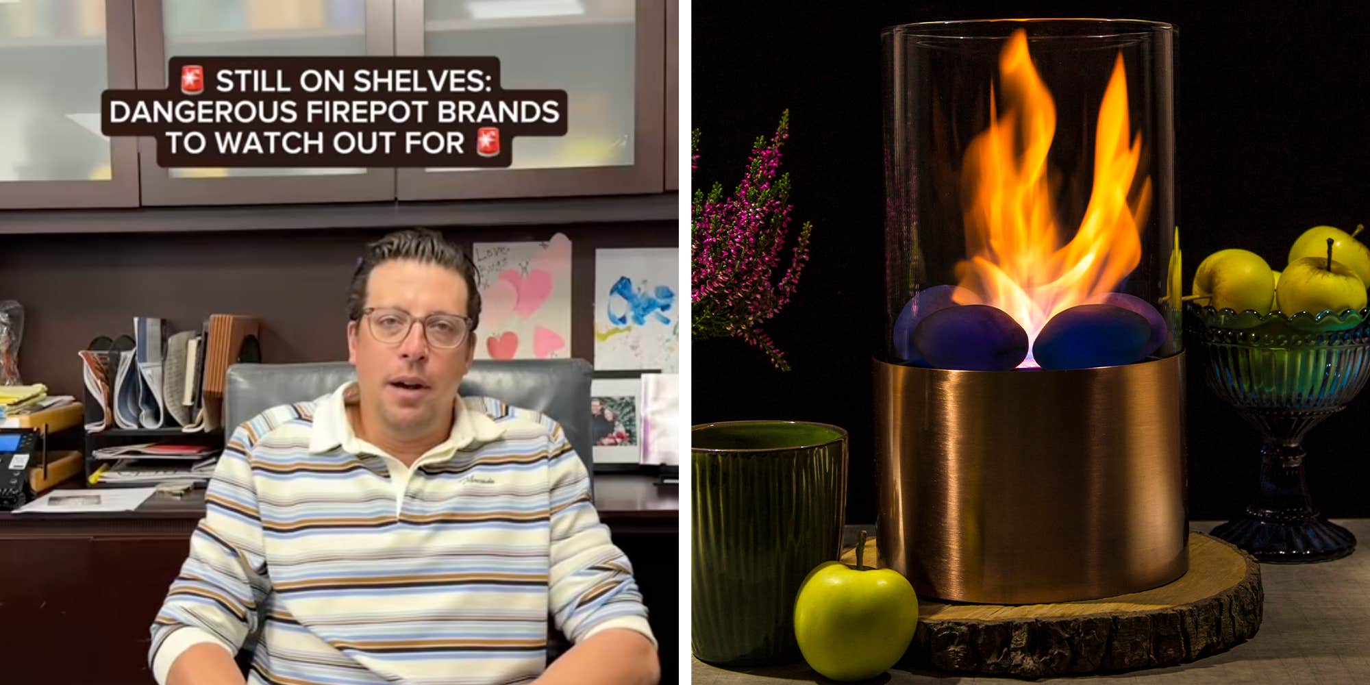 "Like putting lipstick on a pig": Lawyer warns against "dangerous" indoor firepot products that are often repackaged after being banned