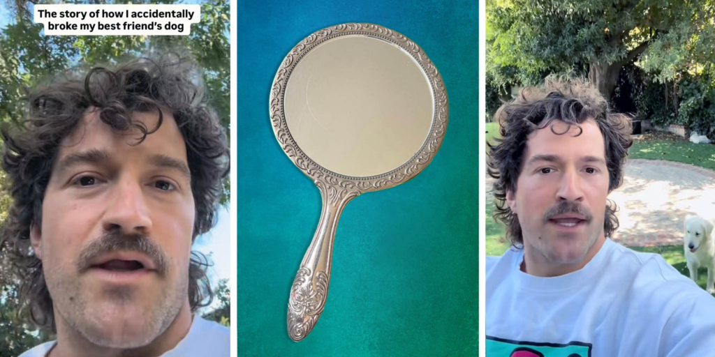 Man warns of playing games with mirrors after "breaking" best friend's dog