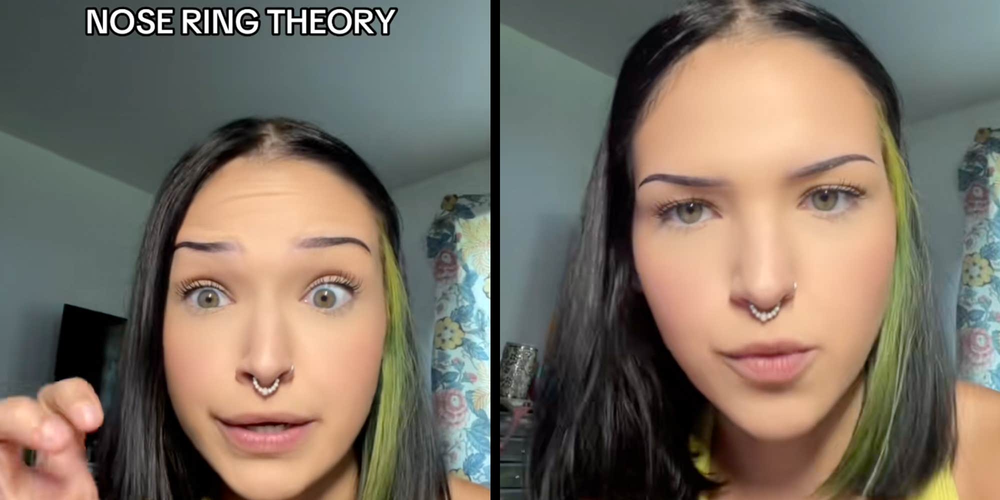Mocked for the "nose ring theory," woman doubles down: "If I'm not for you—good"