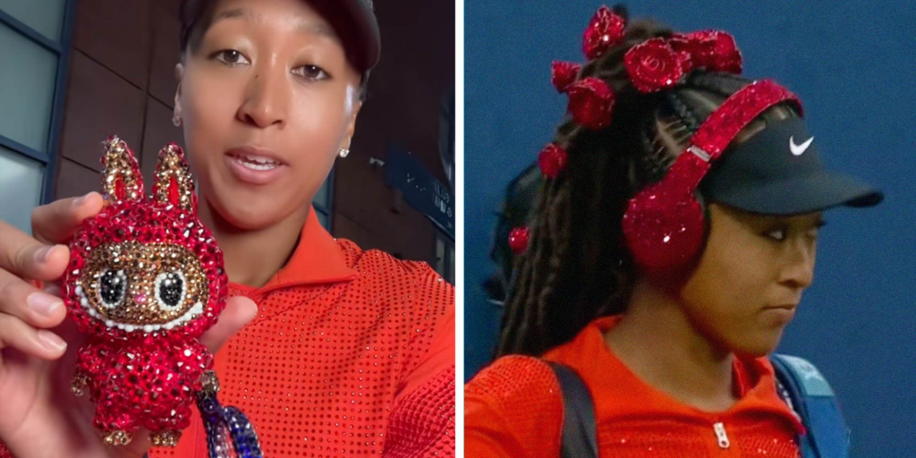 Naomi Osaka brought a bejeweled Labubu to the US Open and fans are obsessed