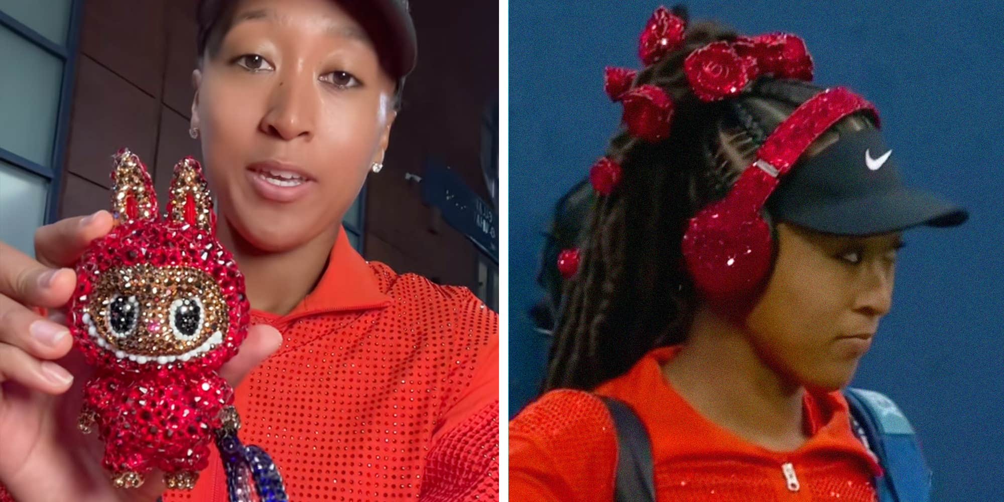 Naomi Osaka brought a bejeweled Labubu to the US Open and fans are obsessed