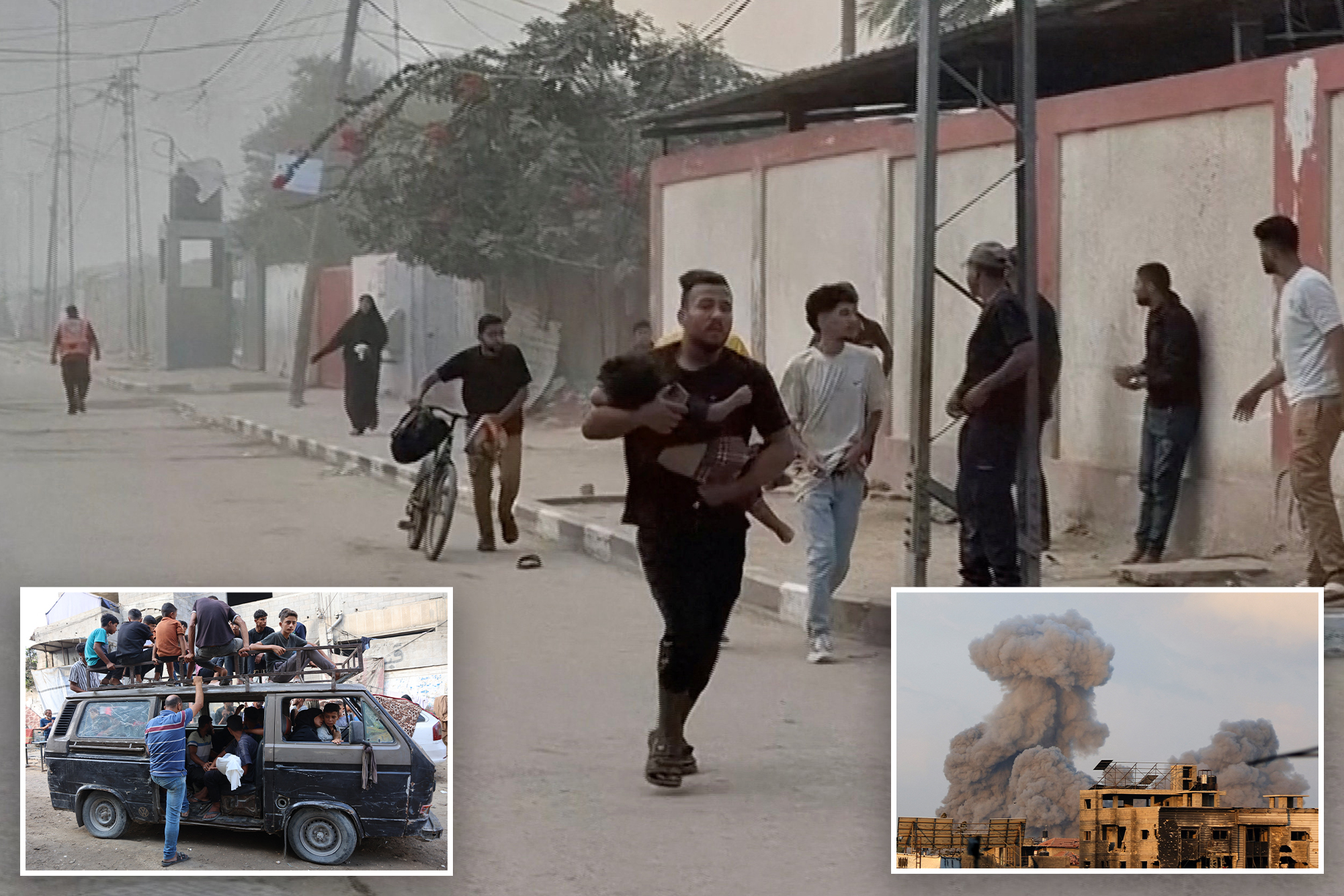 Palestinians fled parts of Gaza City after IDF began planned offensive — and vow to obliterate Hamas
