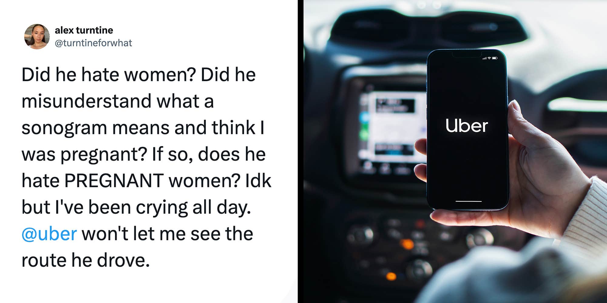 "Really ruined my day for no reason": Uber rider says driver deliberately sabotaged her trip to critical sonogram appointment