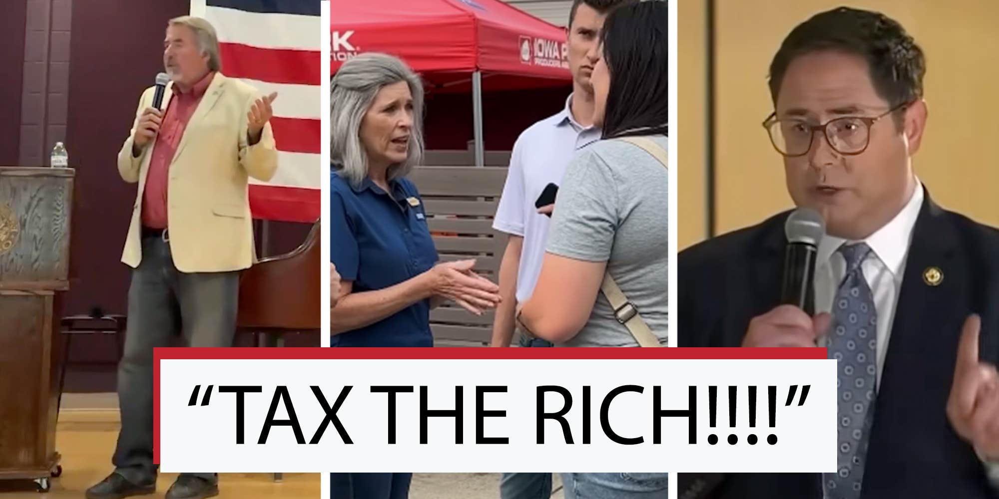 Republicans keep getting heckled by their own constituents over healthcare and tariffs