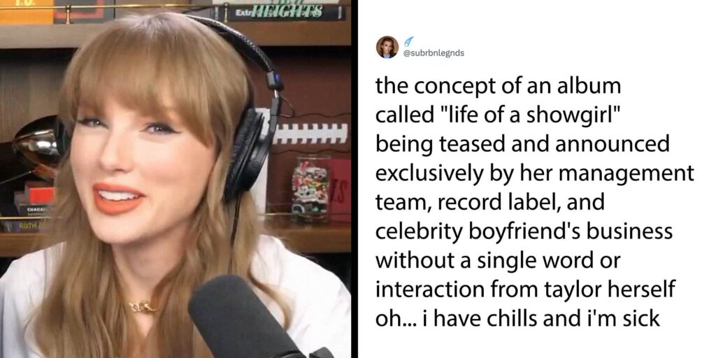 "So unchic": Taylor Swift fans react to "The Life of a Showgirl" rollout with outrage and memes