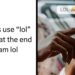 That's my emotional support lol": Millennials are crashing out after Gen Z points out they end every text with "lol