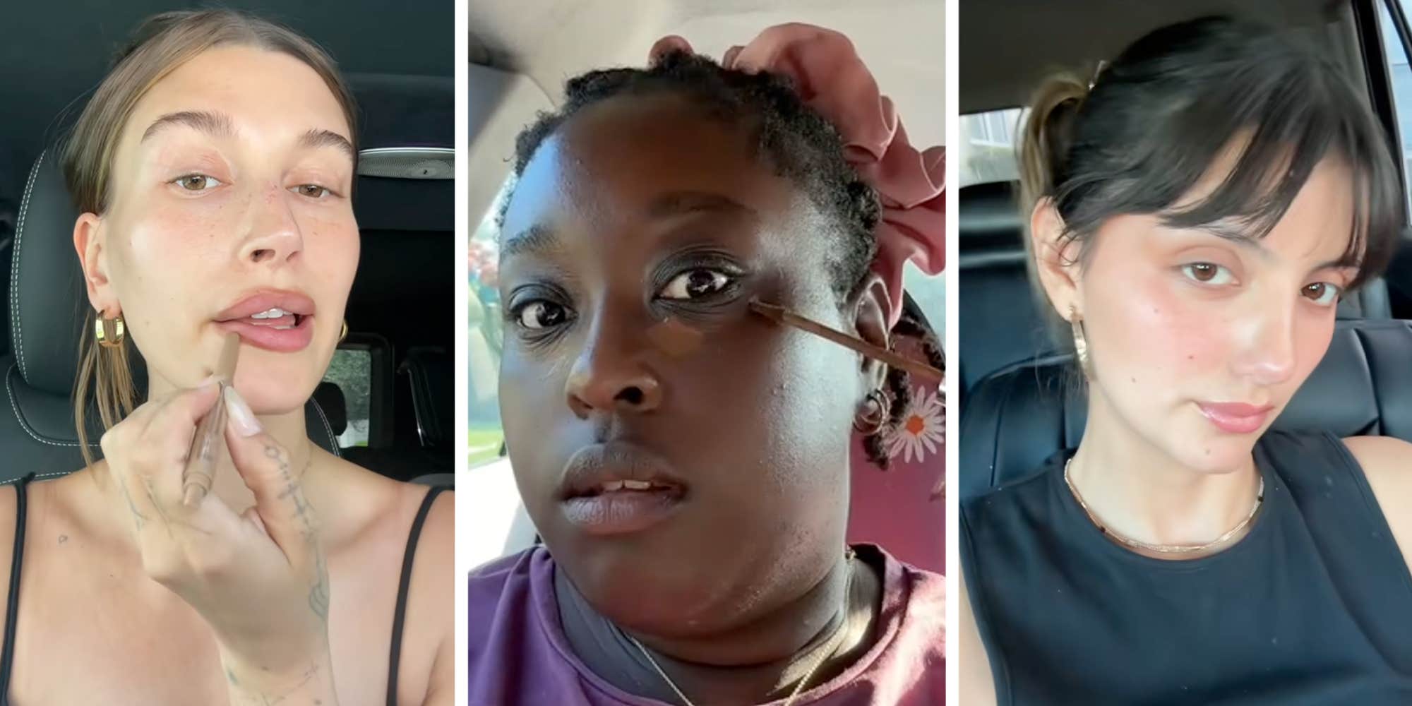 The "clean girl" look is out. Behind the "purseface" beauty trend taking over instead