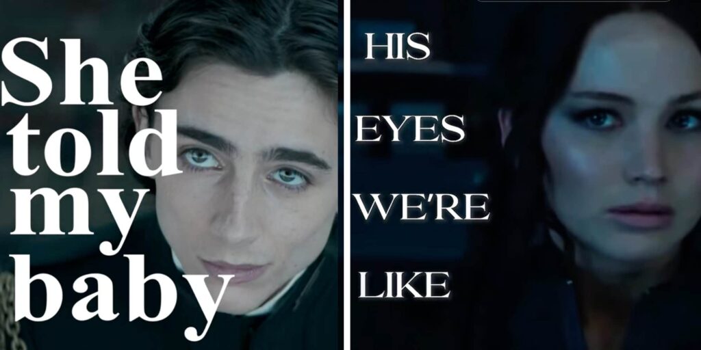 The "his eyes were like mine" TikTok trend has fandoms in their feelings