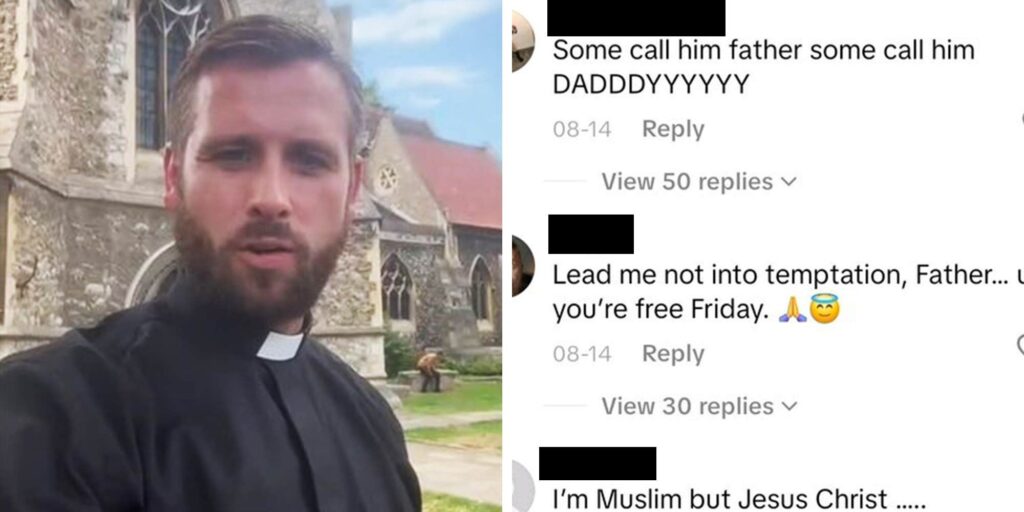 This church introduced a "hot priest"—the comments were so thirsty, they had to turn them off