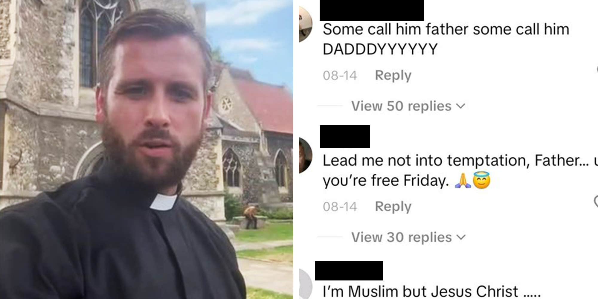This church introduced a "hot priest"—the comments were so thirsty, they had to turn them off