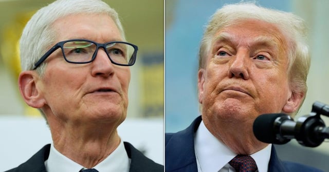 Tim Cook Slammed For 'Disgusting' Gift-Giving Meeting With Trump