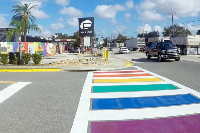 Trump Administration Removes Rainbow Crosswalk Honoring 49 Victims Murdered at Pulse Nightclub