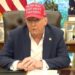 Trump Desperately Hides Hand on Camera After Makeup Mishap