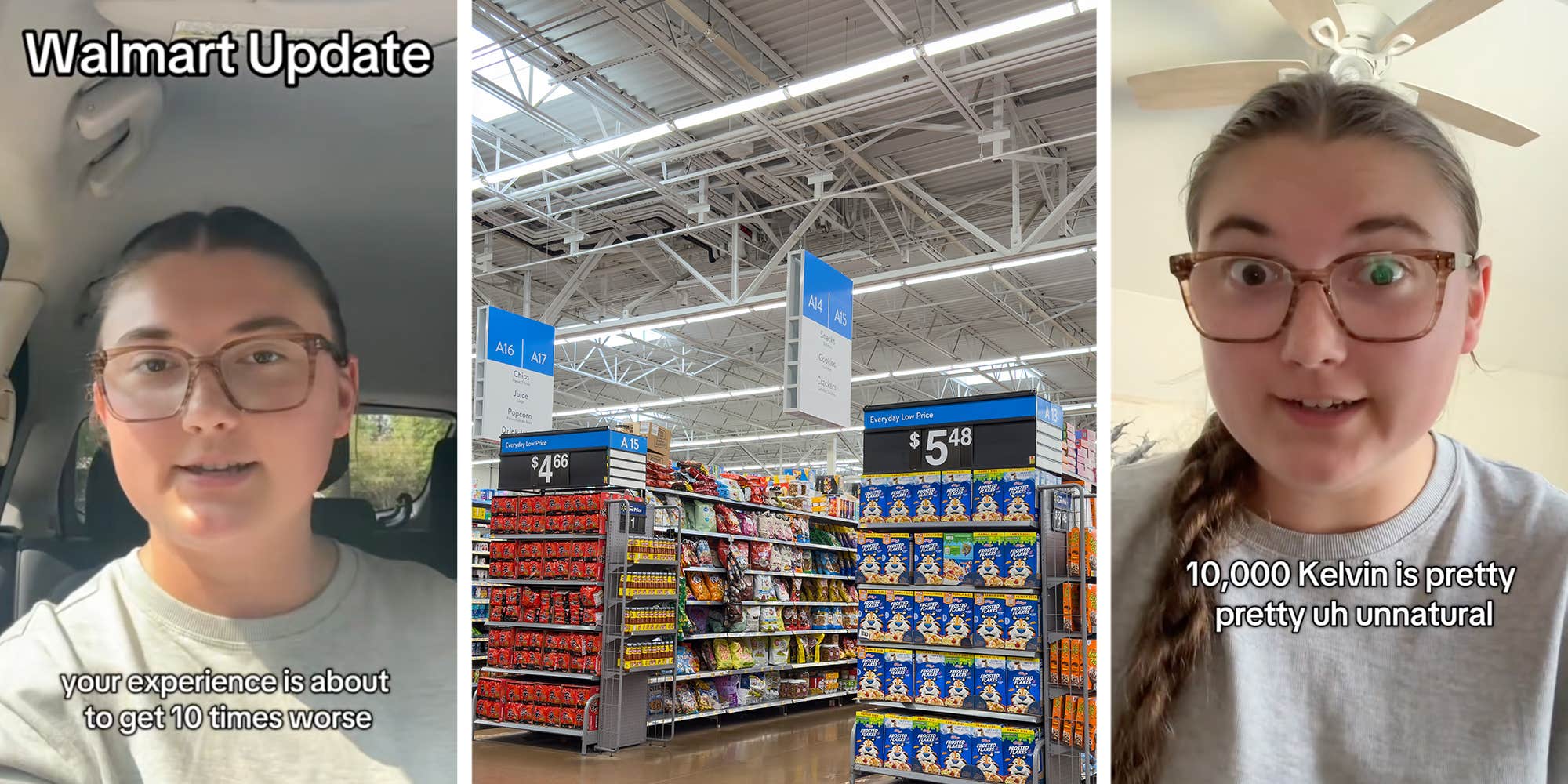 Walmart shopper claims new store lights could trigger anxiety and impulse buys