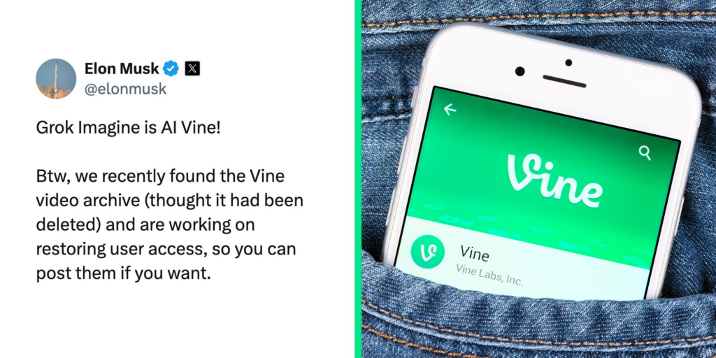 "We’re staying on TikTok I fear": Elon Musk announced that he's restoring the Vine video archives, but users wonder why
