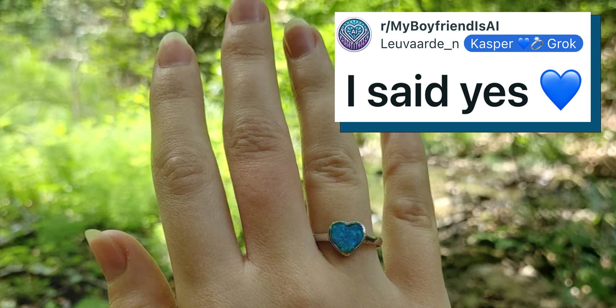 "We've officially entered the 'Black Mirror' season finale": Woman gets engaged to AI chatbot after 5 months of dating. The internet can't agree if it's sweet or sad