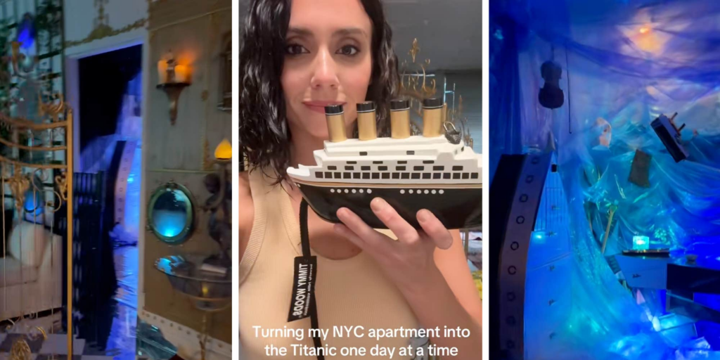 "Whatever floats your boat": Someone is turning their apartment into the Titanic one day at a time