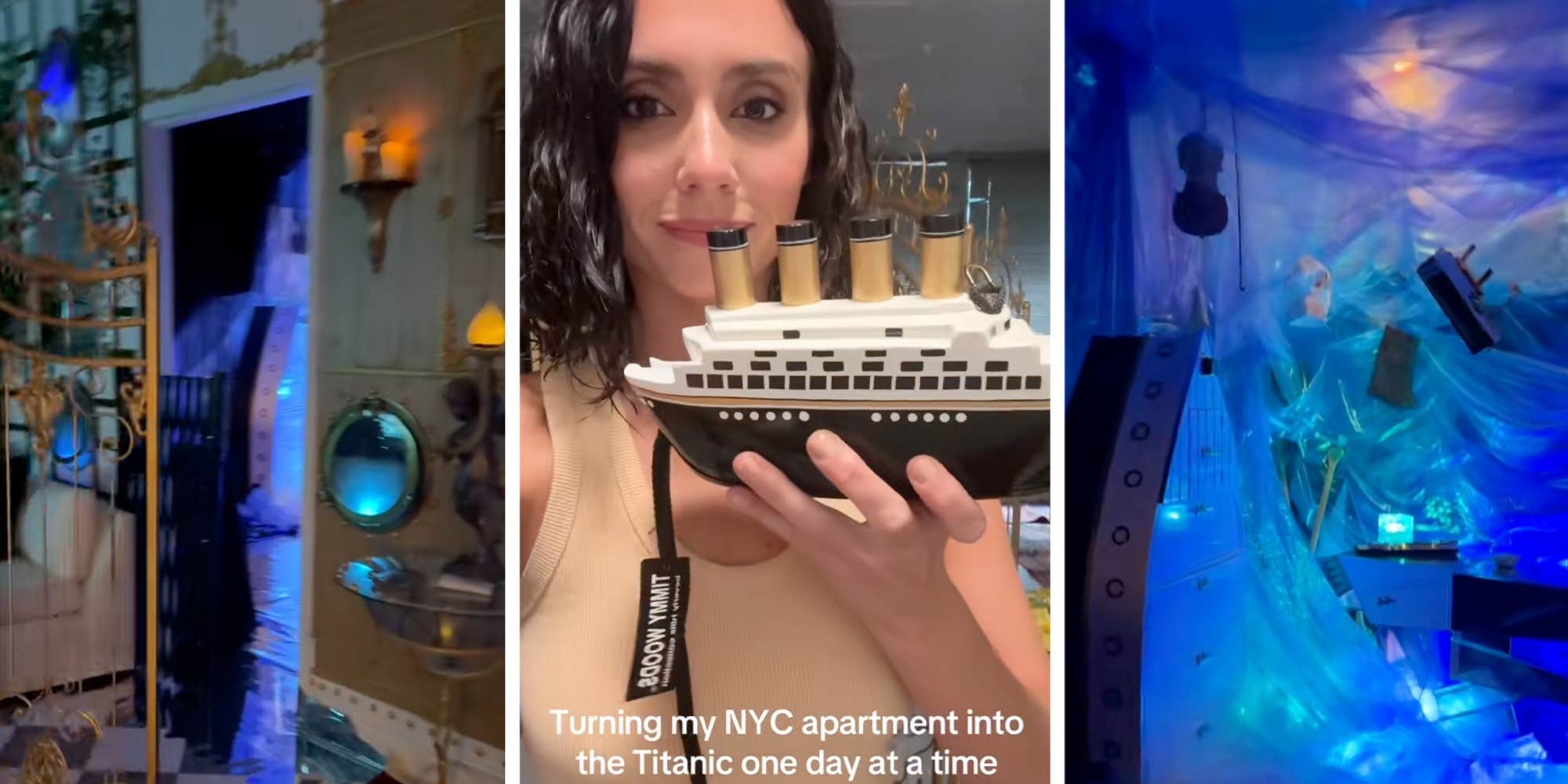 "Whatever floats your boat": Someone is turning their apartment into the Titanic one day at a time