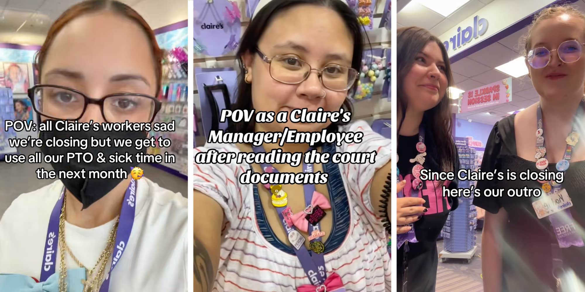 "Why not just walk out?": Claire's managers are posting goodbye videos as liquidation sales begin