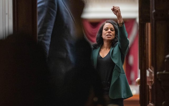 Yes, Texas representative Nicole Collier was under "house arrest" in the capitol