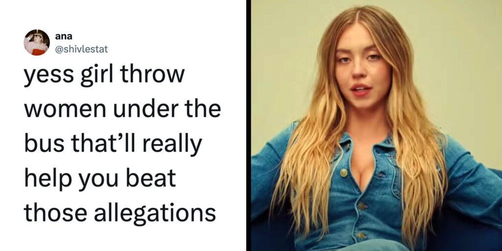 "Yess girl throw women under the bus": Sydney Sweeney blamed women for her bathwater soap backlash. She's losing the argument