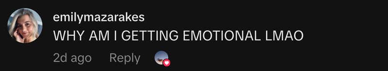“WHY AM I GETTING EMOTIONAL LMAO.”