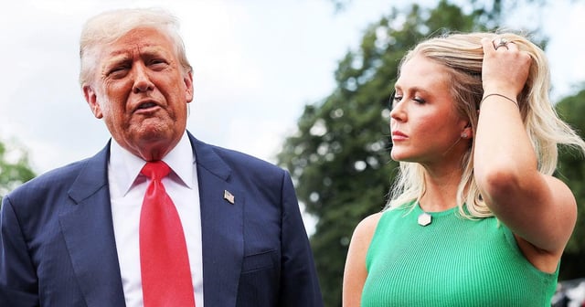 ‘It’s Those Lips’: Trump, 79, Goes Gaga for Karoline Leavitt, 27