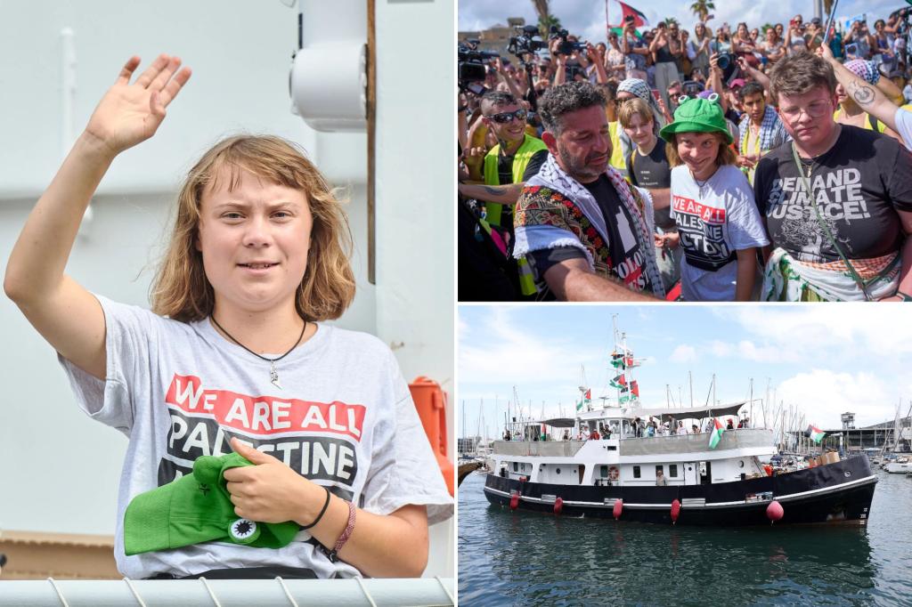 Greta Thunberg’s Gaza flotilla  forced to turn back to port