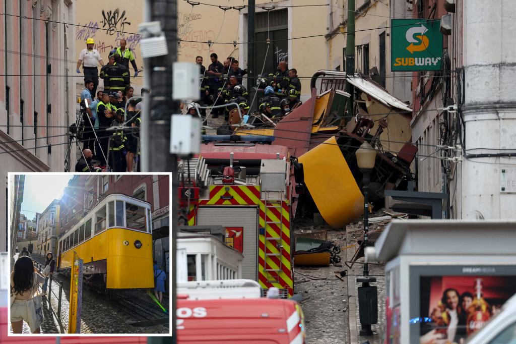 At least 15 killed, 18 injured after Lisbon’s iconic tram derails in tourist hotspot