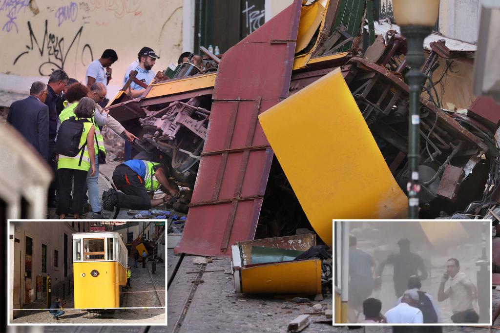 Death toll in Lisbon streetcar crash rises to 17 as Portugal observes national day of mourning