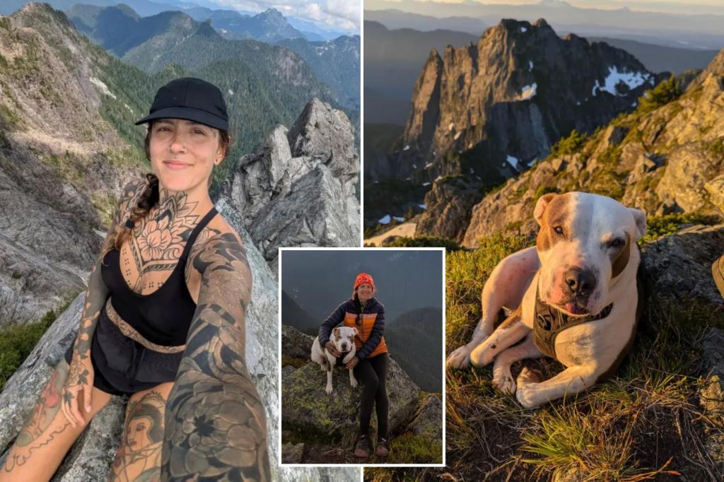 Hiker plunges 60 feet off Canadian peak trying to rescue her dog — and both miraculously survive