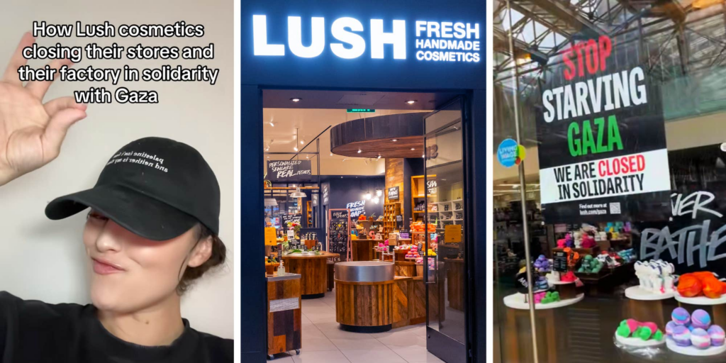Lush Cosmetics closes down for a day in support of Palestine—customers react