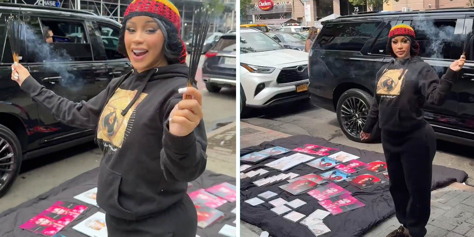 "Old-fashioned promo": Cardi B sold her music on the streets of New York City, and fans are loving it