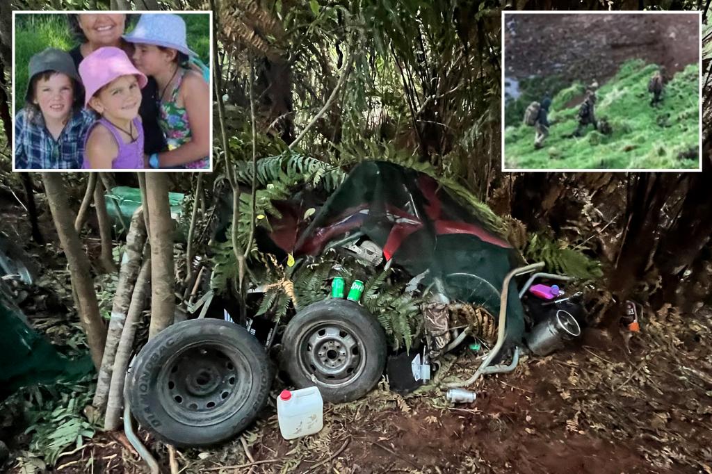 Filthy camp where fugitive dad kept his kids pictured after his death in shootout with New Zealand cops