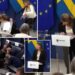 Moment Sweden’s newly appointed health minister collapses during press conference