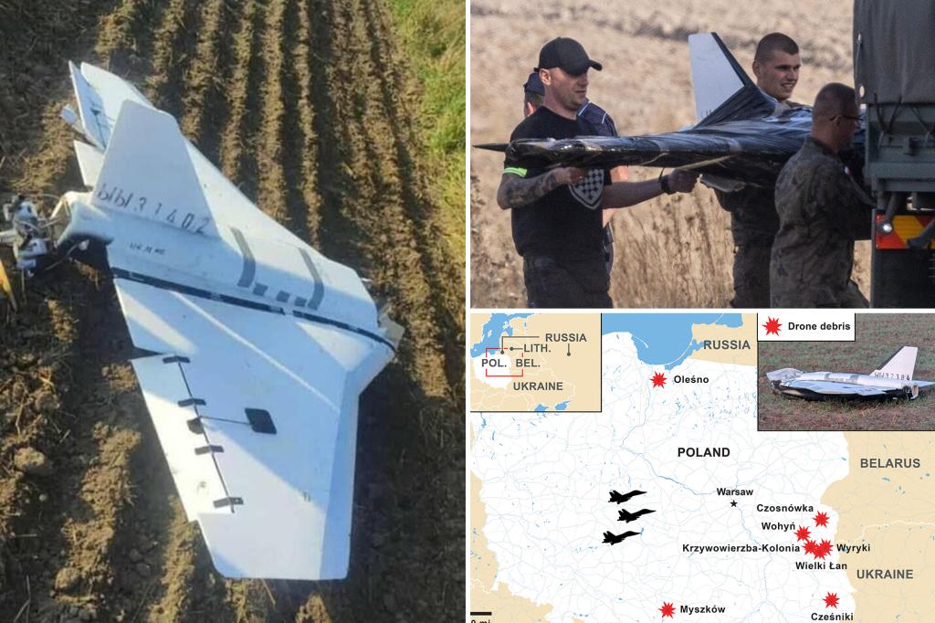 Russian drones shot down up to 150 miles inside Poland after ‘reckless’ incursion — as Moscow claims it was Ukraine’s fault