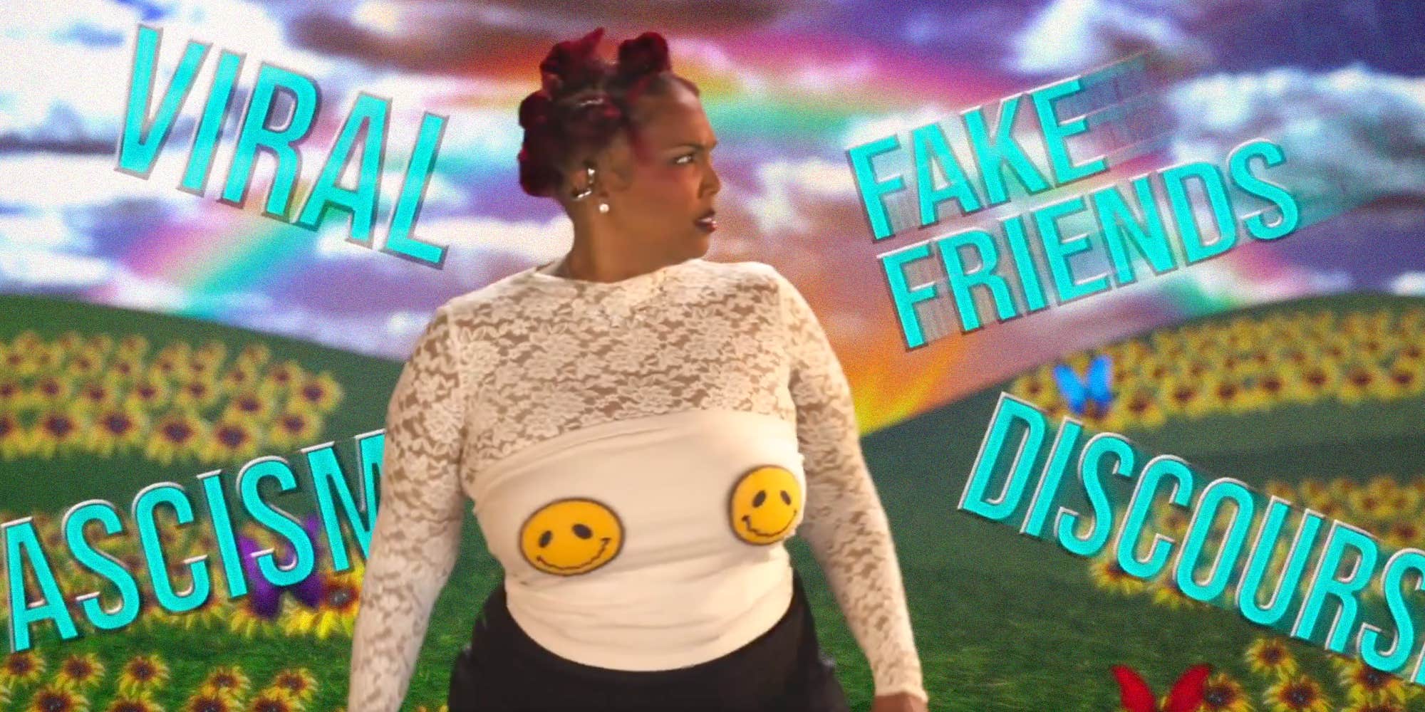 "Y'all come look at this": Lizzo battles viral discourse, fake friends, and fascism in new music video