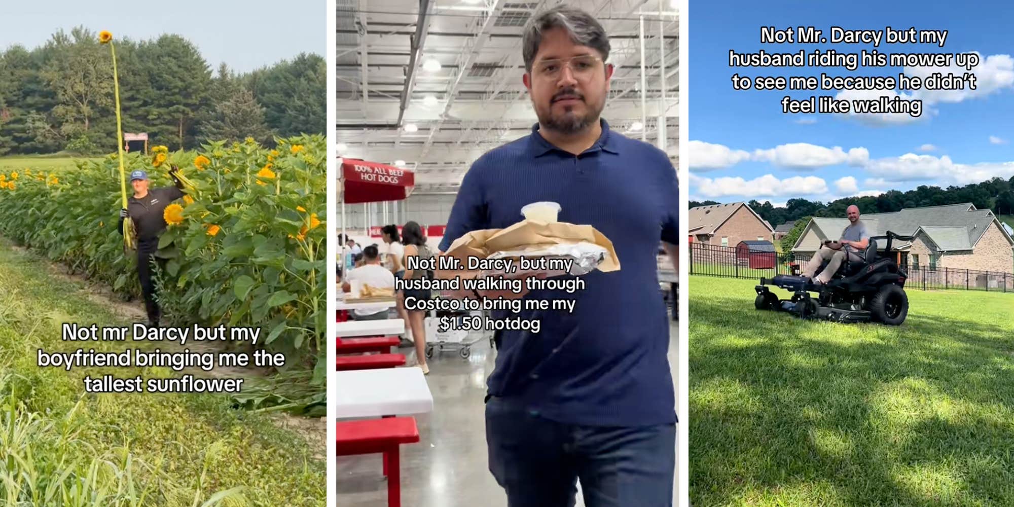 Women are sharing the cute things their partners do in the "Not Mr. Darcy but" meme