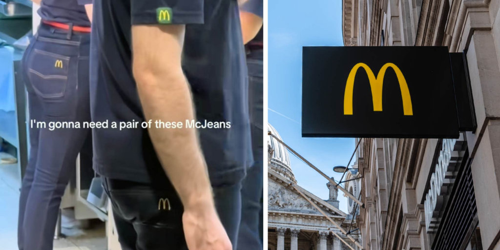 A viral video of "McJeans" has the internet jealous of the denim uniform McDonald's employees wear in Europe
