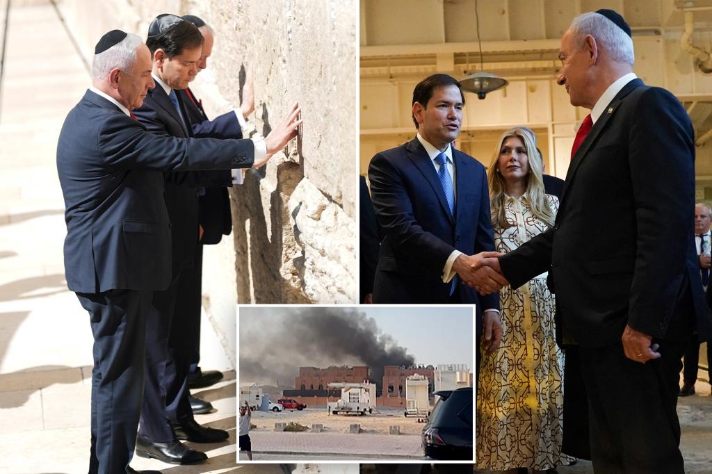 Rubio visits Israel to smooth tensions after Qatar strike draws Trump’s ire
