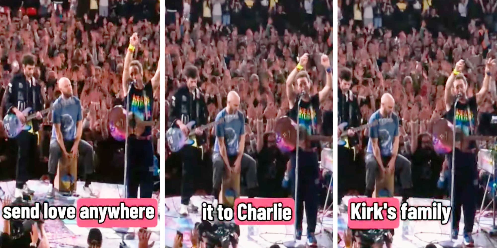 "Thought they were better than that": Fans react to Coldplay's Chris Martin asking audience to "send love" to Charlie Kirk's family